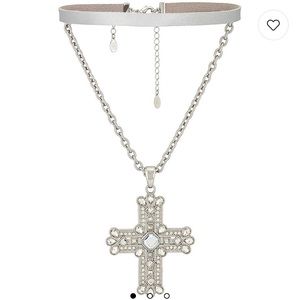 8 Other Reasons Crystal Cross Necklace + Choker